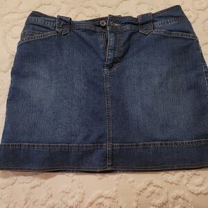 St John's Bay Blue Denim Skort, Casual Skort